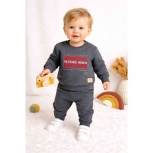 Uçurtma Baby Kids Ilo Baskılı Iki Iplik Mevsimlik Erkek Çocuk 2'li Alt-Üst Takım 2-3-4-5yaş