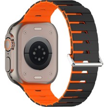 Kordify Apple Watch 49/46/45/44/42MM Uyumlu Zed Magnet Silikon Kordon