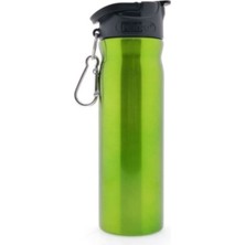 PremiumPort Yeşil Çelik Matara 500 Ml, Sağlam ve Şık Seyahat Suluk