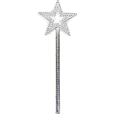 Freedom Storee Yıldız Model Peri Asası Melek Asası Prenses Asası Metalize Gümüş Renk