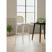 Gazzini Furniture Norella Hazeranlı Ahşap Bar Sandalyesi