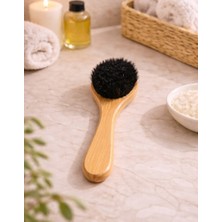 Wellasya % 100 Doğal At Kılı Yüz Temizleme Fırçası Hassas Ciltler Için Nazik Temizlik, Gözenek Arındırıcı & Peeling Etkili