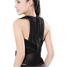 Dik Duruş Korse Siyah Unisex Ortopedik Destekleyici Kamburluk Önleyici