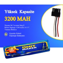 Xiaomi Mi Vacuum Mop P Robot Süpürge 3200 mAh 14.4 V Yanmaz Batarya – Orjinal Uyumlu Uzun Ömürlü, Yüksek Performans Pil