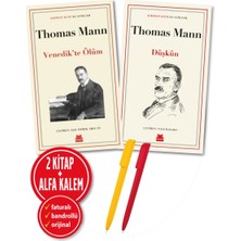 Kırmızı Kedi Yayınevi Alfa Kalem+Düşkün+Venedik’te Ölüm(Thomas Mann) 2 Kitap / Roman Öykü