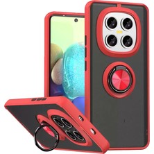Derin Stok Redmi Note 15 5g Montreal Yüzüklü Silikon Kapak - Kırmızı