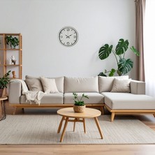 Akıllı Durak White Index 40 cm Metal Duvar Saati