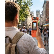 İlkyaz Fashion Kompakt 4K Gimbal Kamera 180 Derece Döner Başlık Stabil Video ve Vlog Uyumlu
