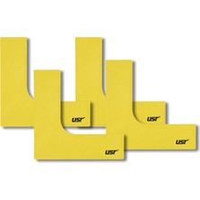 PremiumPort Kare Köşe Yer Işareti Seti, 4'lü, Sarı, Pratik ve Şık Tasarım