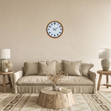 Akıllı Durak Elite Turuncu 36 cm Şık Duvar Saati