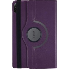 Colezium Huawei Honor Pad X8A Kılıf 360 Tablet Deri Kılıf - Mürdüm