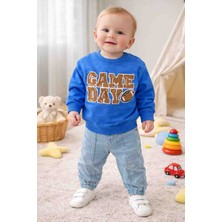 Uçurtma Baby Kids Babybuu Kot Pantolonlu Sweatshirtlü Erkek Bebek Mevsimlik Alt Üst 2'li Takım