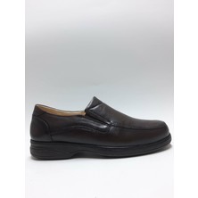 Dia Comfort Hakiki Deri Kahverengi Bağcıksız Ortopedik Hafif Rahat Anatomic Diyabetik Erkek Ayakkabı C-8710129DİA