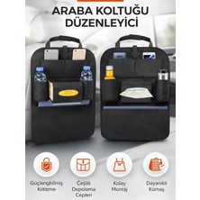 Ankaflex Araç Içi Oto Koltuk Arkası Organizer Eşya Düzenleyici Cepli Çanta