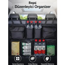 Ankaflex Highconcept Araç 8 Cepli Bagaj Çantası Koltuk Arkası Organizer Eşya Düzenleyici