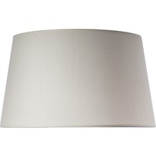 Ağaç Ustası Lambader Abajur Krem Renkli Kumaş Şapka Başlık