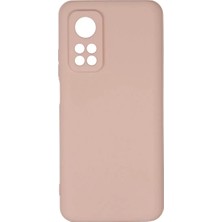 Verto Newface Xiaomi Mi 10T Kılıf Nano Içi Kadife Silikon - Pudra