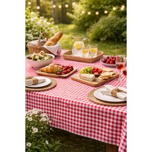 Hayalperest Kırmızı Pötikareli Masa Örtüsü