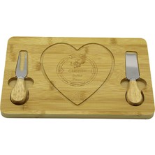 Cm Store Kalpli Bıçak Sağ-Solahşap Bambu Kahvaltı Peynir Sunum Pano2 Bıçak=ahşap SAP19X29CM-1.5CM (5067)