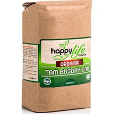 Happylifee Happy Life Organik Tam Buğday Unu 1 kg Türkiye Menşeli Doğal İçeriklerle Sağlıklı Seçim