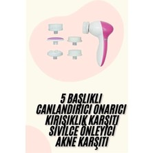 İlkyaz Fashion 5 Başlıklı Titreşimli Cilt Temizleme Seti Canlandırıcı ve Onarıcı