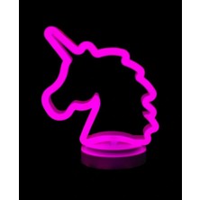İlkyaz Fashion Neon Işıklı Unicorn Masa Gece Lambası