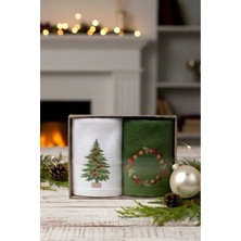 Ellia Soft Noeltouch %100 Pamuk 2’li Kutulu Mutfak Havlusu 2/30X50