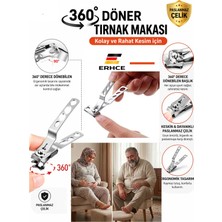 ERHCE 360° Döner Başlık Büyük Boy Tırnak Makası Paslanmaz Çelik Kolay ve Erişilebilir Tırnak Kesimi