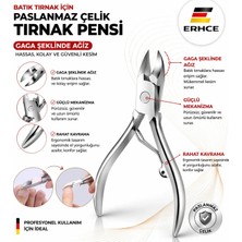 ERHCE Batık Tırnak Için Paslanmaz Çelik Gaga Uçlu Tırnak Kesim Pensi – Pedikür Makası