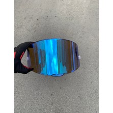 Vizör Dükkanı Kyt Tt Course Uyumlu Mavi Vizör