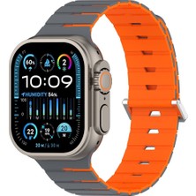 Kordify Apple Watch 49/46/45/44/42MM Uyumlu Zed Magnet Silikon Kordon