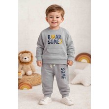 Uçurtma Baby Kids Wow Cep Detaylı Iki Iplik Mevsimlik Erkek Bebek Çocuk Alt Üst Esofman 2'li Takım