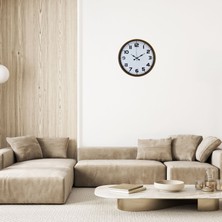 Akıllı Durak Kahverengi 36 cm Standart Duvar Saati