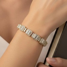 Xupıng Jewelry Baget Zirkon Taşlı  Bileklik