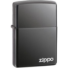 Zippo Black Ice Logo Benzinli Çakmak 150 ZL Rüzgar Geçirmez Özellikte Şık Tasarım