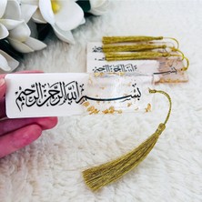 LMS Gift Kitap Ayracı-Islami Hediyelik-Besmele Kitap Ayracı Püsküllü Kitap Ayracı-Epoksi