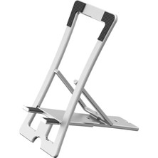 Verto Konfulon CM23 Ayarlanabilir Katlanabilir Masaüstü Telefon Tutucu - Gümüş