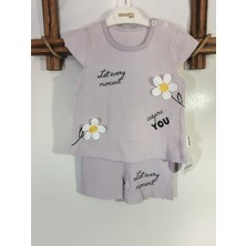 Diba Bebek Çiçekli Şortlu Kısa Kollu Kız 2'li Takım