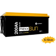 Mexxsun Lityum Akü 25,6V 200AH (Lifepo4) 5120WH