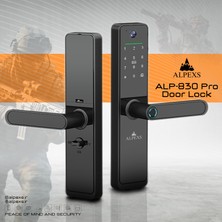 Alpexs 630 Pro Parmak Izli ve Kameralı Akıllı Kapı Kilidi - Tuya Uygulama Destekli