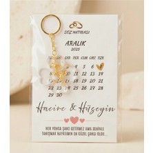LMS Gift 25 Adet Takvimli Yonca Epoksi Anahtarlık - Söz, Kına, Düğün, Nişan, Nikah Dağıtmalık Hediyelik