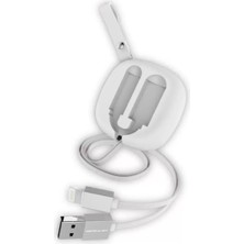 SiHako Konfulon S80 Lightning Kablo Iphone Uyumlu 20CM-1M 2A - Beyaz