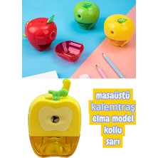 Masaüstü Kollu Kalemtraş Elma Model Kırmızı