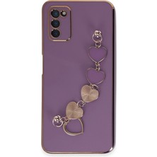 Mey Ithalat  Samsung Galaxy A03S Kılıf Esila Silikon - Mor