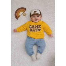 Uçurtma Baby Kids Babybuu Kot Pantolonlu Sweatshirtlü Erkek Bebek Mevsimlik Alt Üst 2'li Takım
