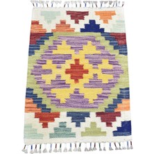 Zehra Abla Halı Yeni El Dokuma Doğal Cerit Yörükleri Meşhed Iran Yün Kilim 7257