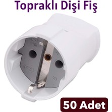 Yeşim kablo ve Asansör marketim Yeşim Topraklı Dişi Fiş 50 Adet