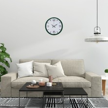 Akıllı Durak Yeşil Aura 36 cm Standart Duvar Saati