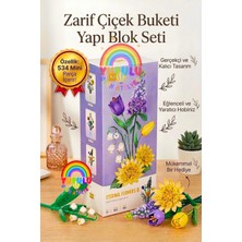 Yupulu Loz Çiçek Buketi Blok Seti Mini 534 Parça–33 cm Çiçek Buketi Dekoratif ve Koleksiyonluk Yapboz Model