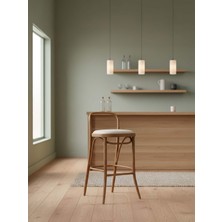 Gazzini Furniture Norella Ahşap Bar Sandalyesi